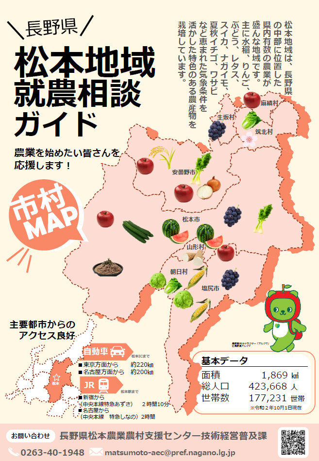 長野県松本地域就農相談ガイド