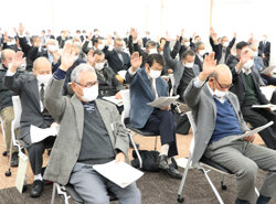 臨時総代会を開催　定款変更など5議案を協議