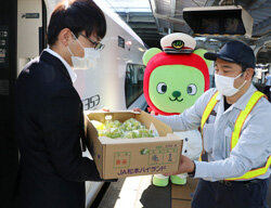 JR東日本と貨客混載を試験実施　新たな販売ルート開拓へ
