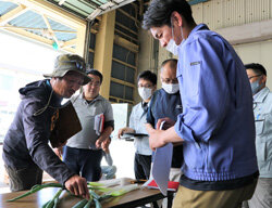 高品質な春ネギの出荷にむけて　出荷規格を確認