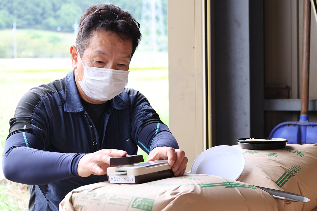 JA松本ハイランド産 「つきあかり」初検査全量1等米